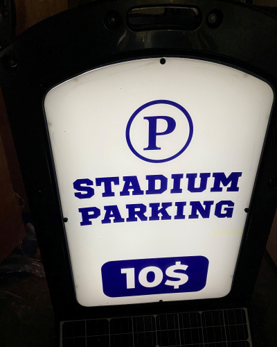 Stadium Parking Sunsign
